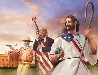 PRESIDENT DONALD TRUMP JESUS JOHN WAYNE WHITE HOUSE 8.5X11 PHOTO POSTER PICTURE | eBay