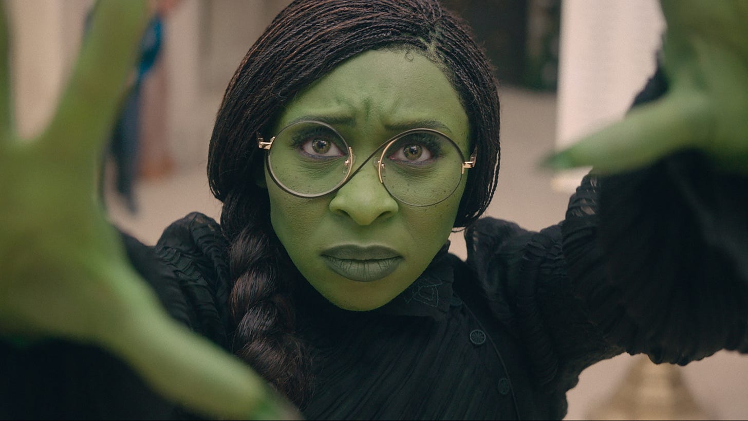 Cynthia Erivo played Elphaba in the movie adaptation of Wicked
