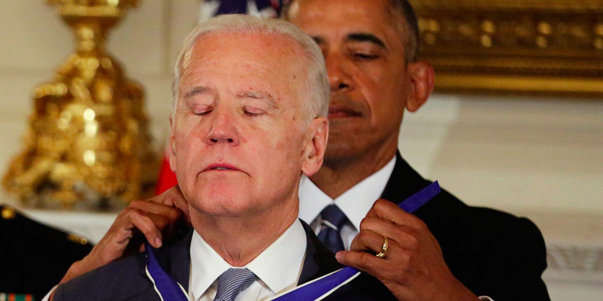 Obama awards tearful Biden the Presidential Medal of Freedom - Business ...