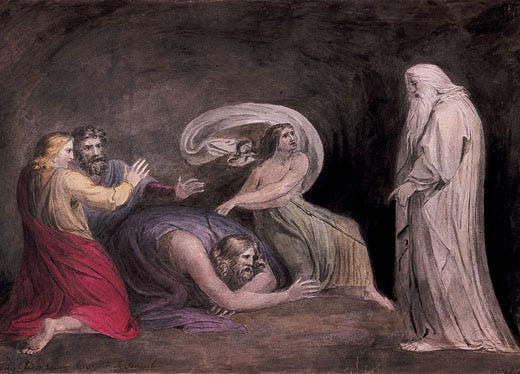 Samuel Appearing to Saul (Fuseli 1777)