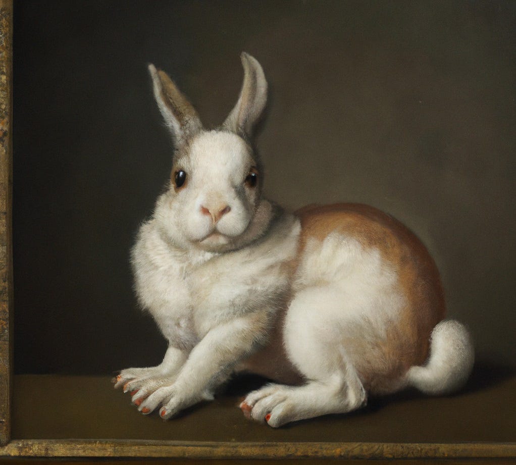 A rabbit I generated with OpenAI.