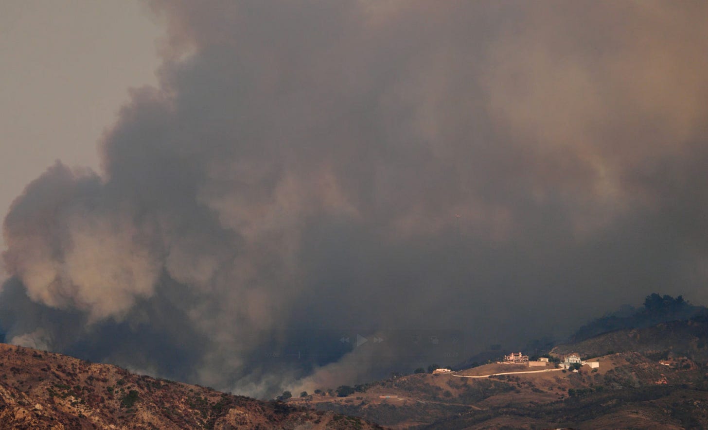 malibu fires video still los angeles sprudge