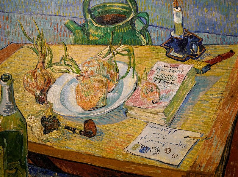 File:Still life with a plate of onions - Vincent Van Gogh.jpg