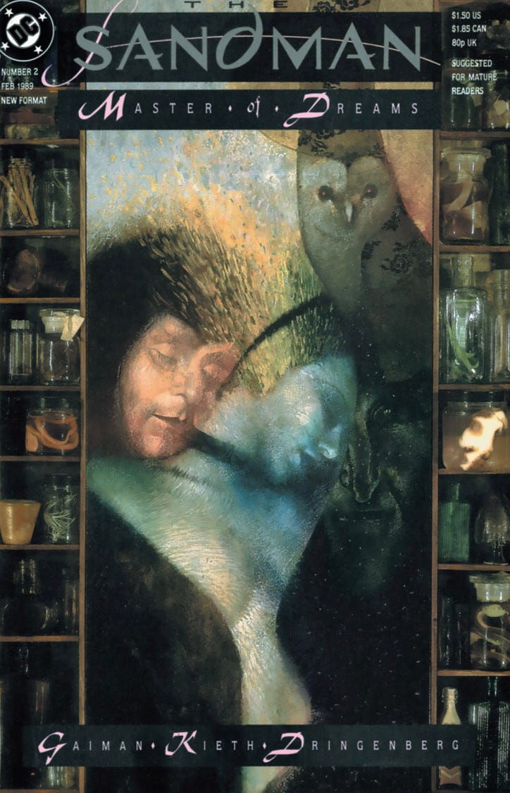 Original cover art of The Sandman, Imperfect Hosts, by Dave McKean
