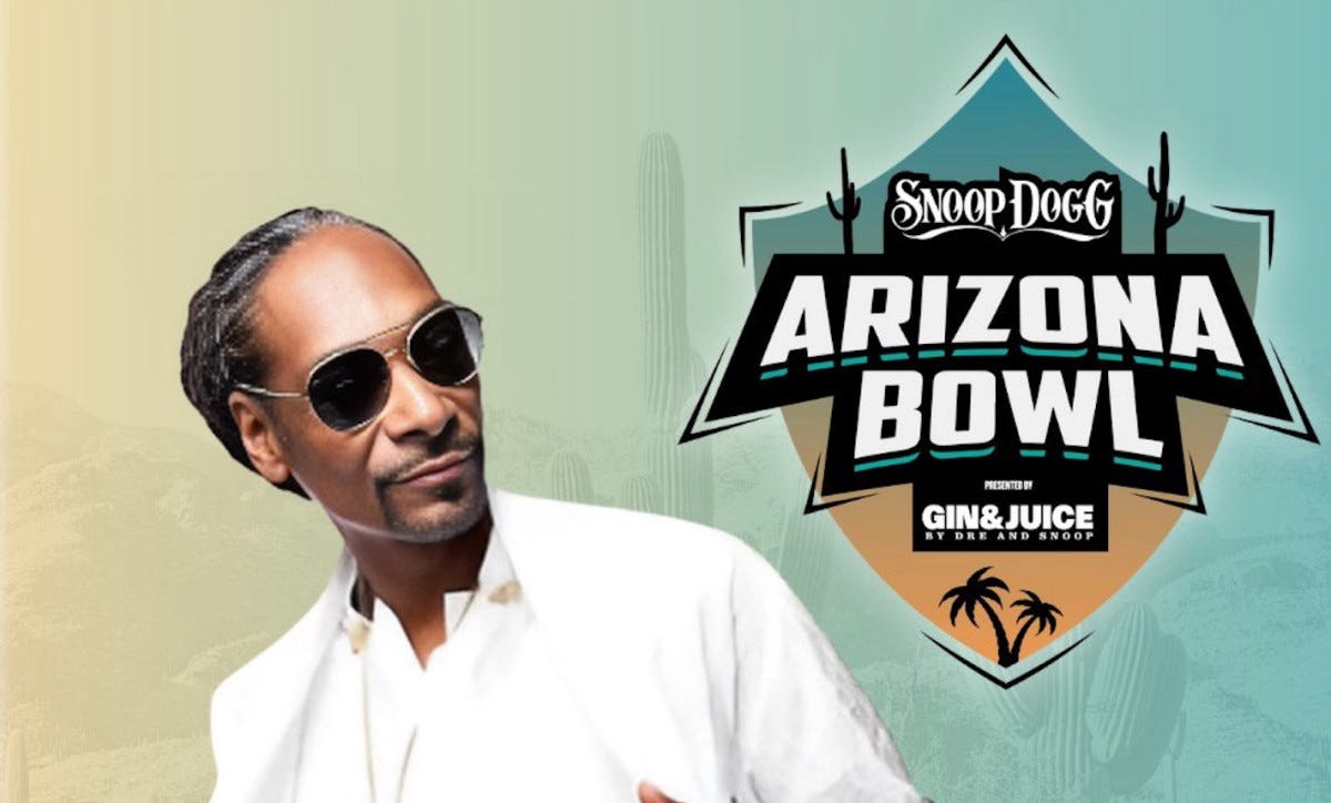 Snoop Dogg and Dr. Dre's Gin & Juice Sponsors the Arizona Bowl | DesignRush