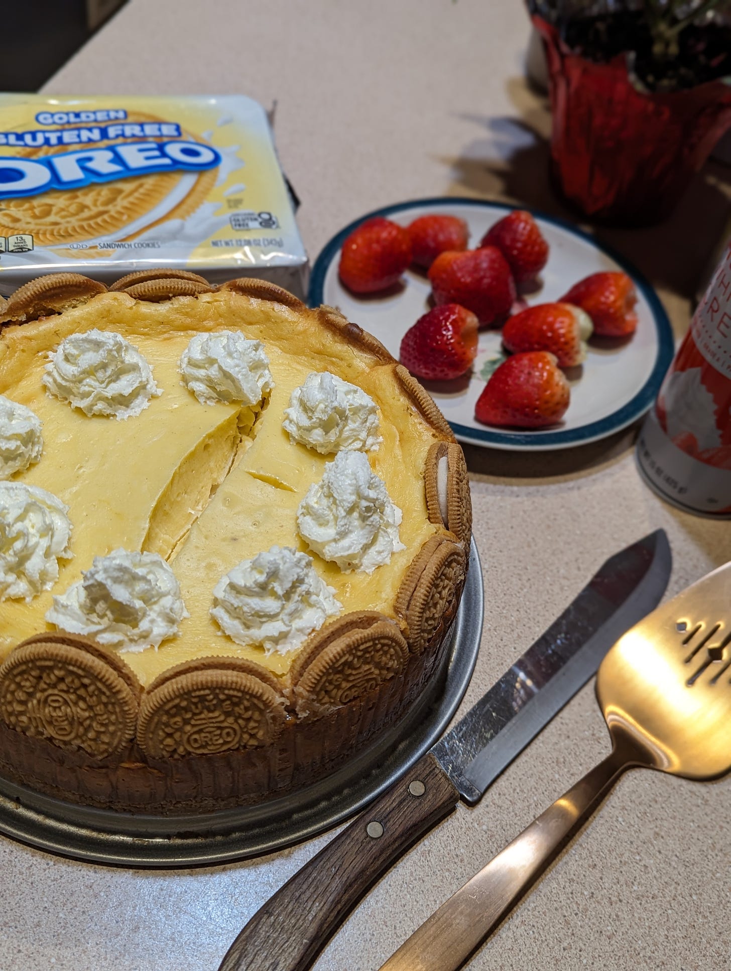 gluten-free golden oreo cake