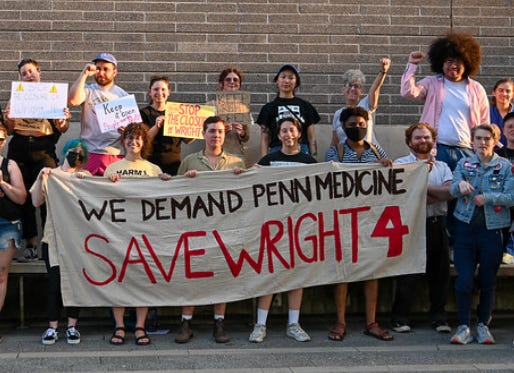 UPenn: Stop Wright 4 clinic closing
