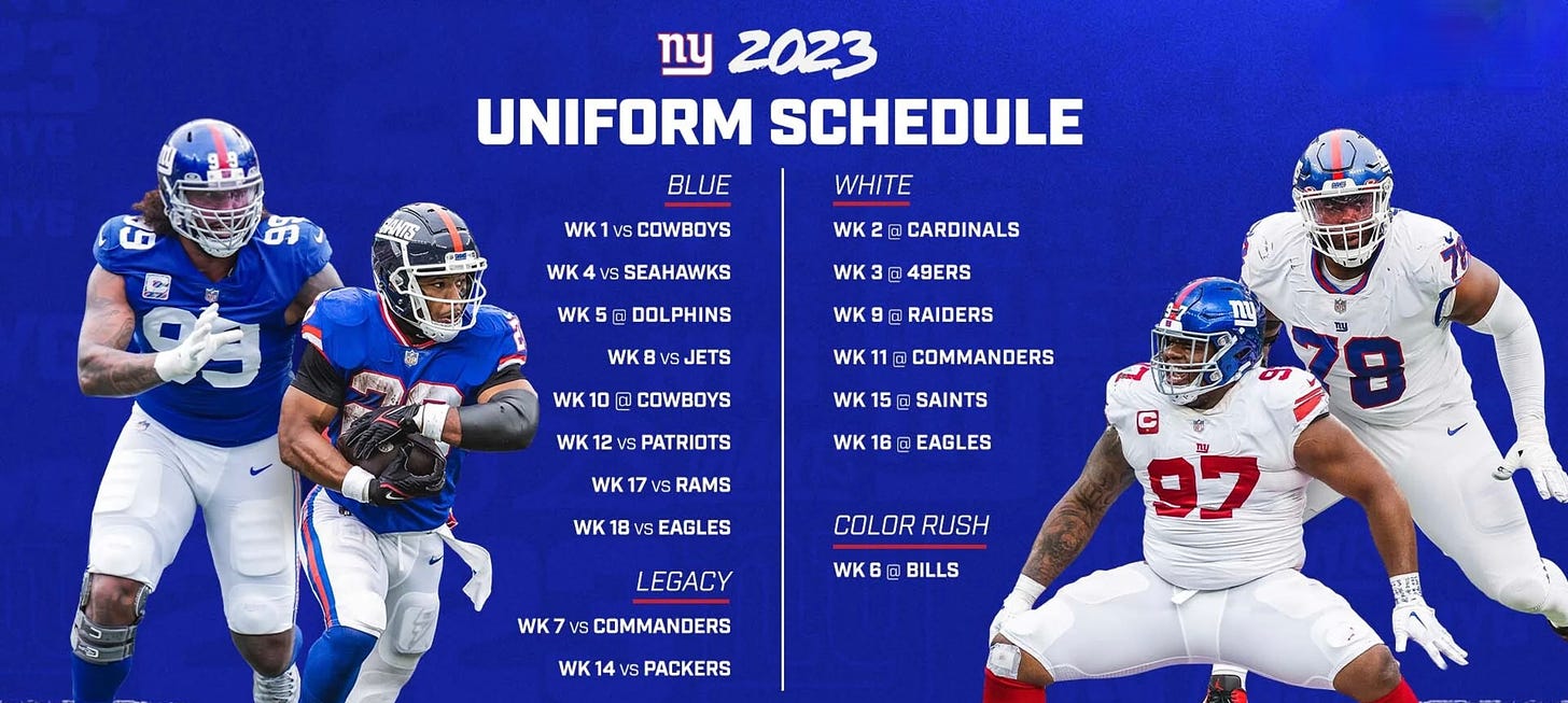 The 2023 Uni Watch NFL Season Preview - by Paul Lukas