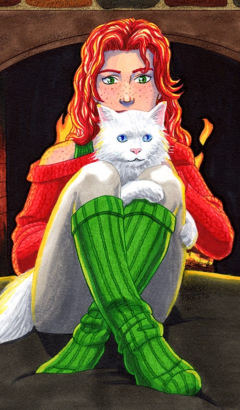 Eva and Marshmallow