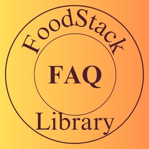 FoodStack Library FAQ