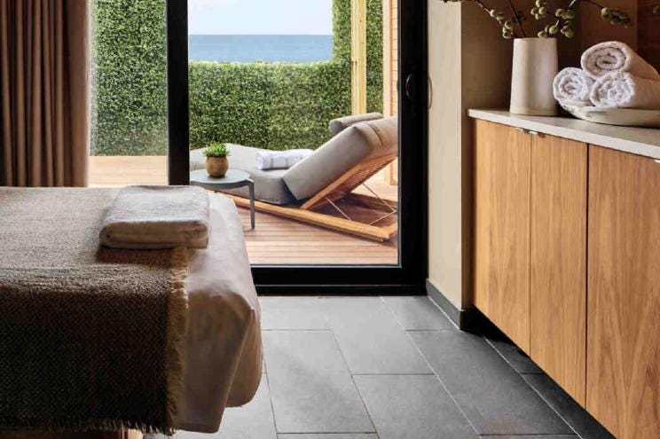 Interior of a treatment room at Gurney's.