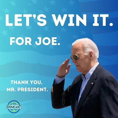 Let's win it for Joe