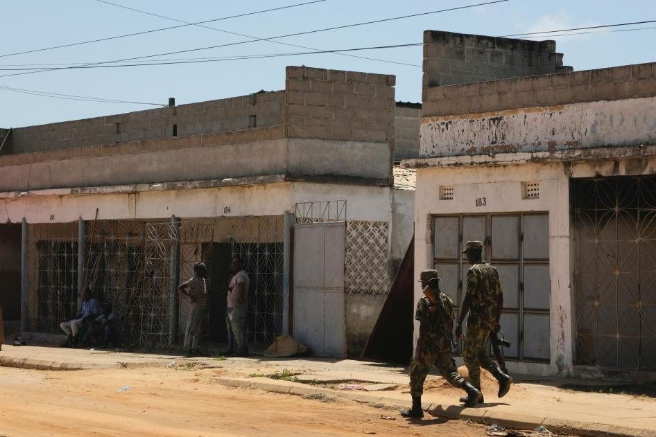 zambican soldiers in Mocímboa da Praia, in Cabo Delgado province, Mozambique.