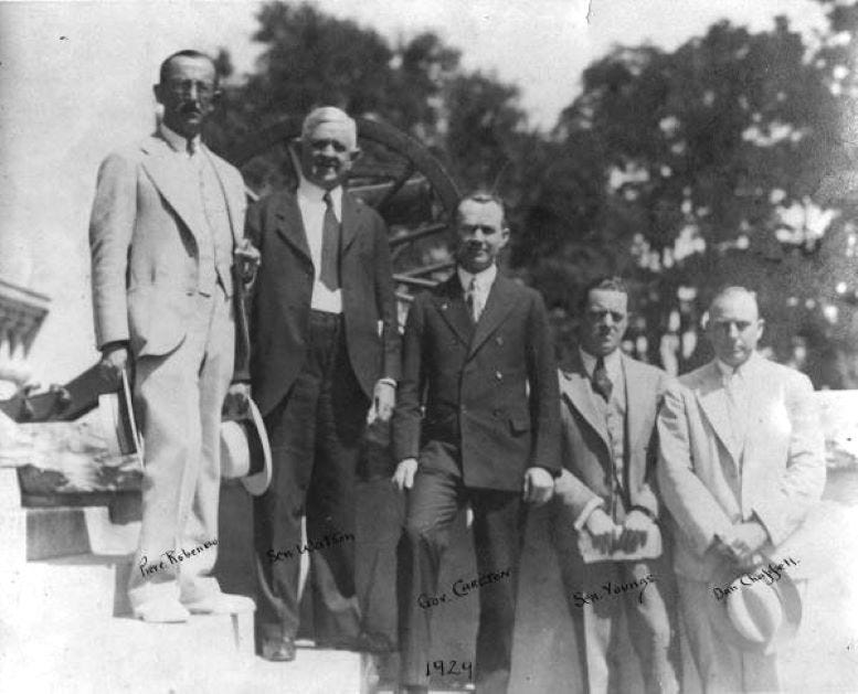 John W. Watson as a State Senator in Tallahassee, Florida, in 1929. He is second from the left in the photograph.