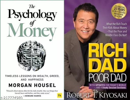 The Psychology Of Money + Rich Dad Poor Dad PREMIUM QUALITY BEST SELLING  COMBO