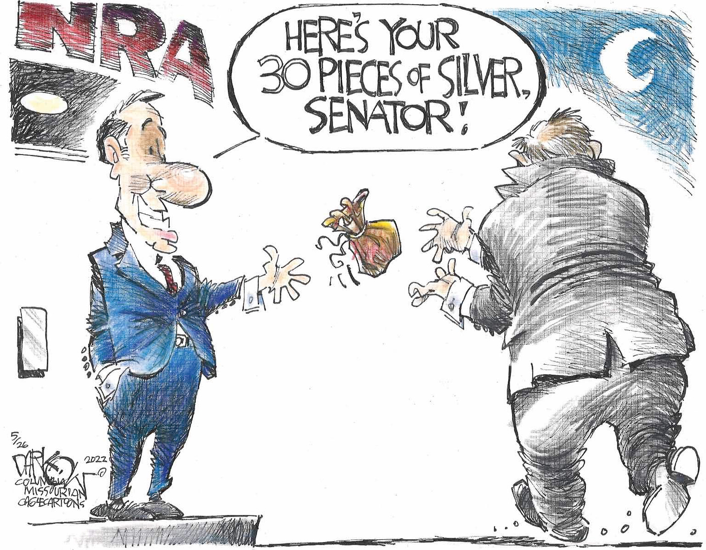 NRA Gun lobby donations to Republicans blocks gun safety bills.