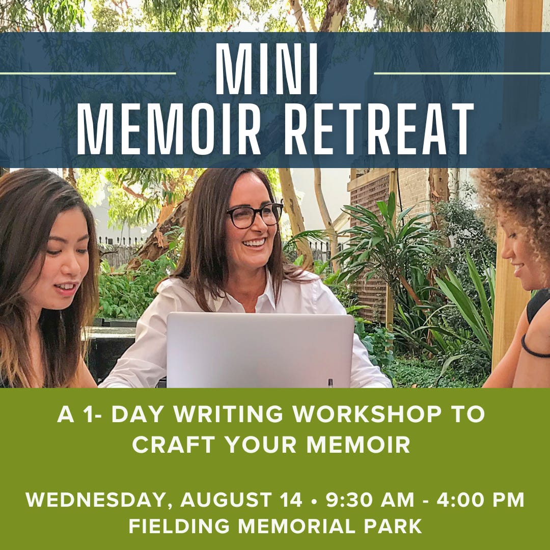 Mini Memoir Retreat image of women writing