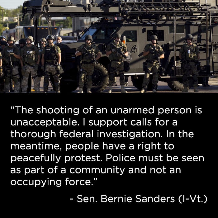 BernieOnFerguson