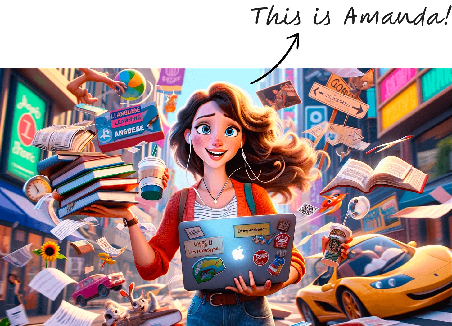 AI generated image of Amanda