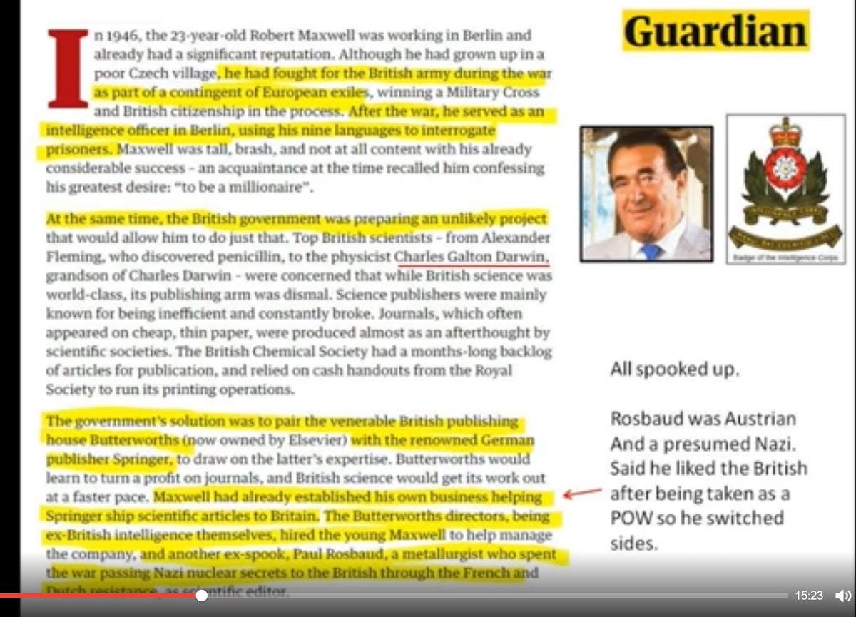 " in 1951, Maxwell offered £13,000 (about £420,000 today) for both Butterworth’s and Springer’s shares, giving him control of the company. Rosbaud stayed on as scientific director, and named the new venture Pergamon Press"
 