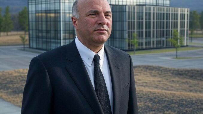 kevin Oleary in Canada infront of a data center - created by Grok on X