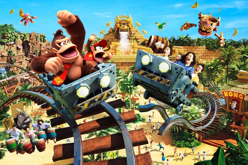 Mine Cart Madness coaster at Super Nintendo World
