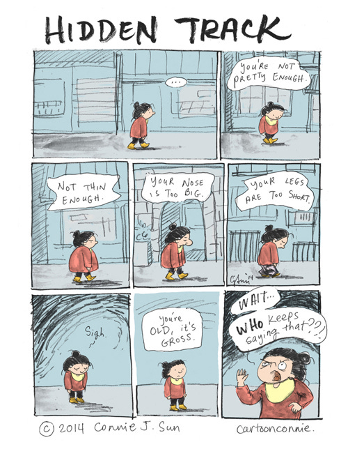 hidden track comic strip comics, comic strip, daily comic, cartoon, illustration, connie sun, cartoonconnie, conniewonnie