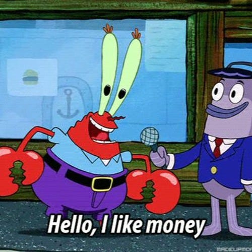 Stream Gimme Money (prod. JACKPOT) ft. spongebob, mr. krabs, and mario by  Bongs237 | Listen online for free on SoundCloud