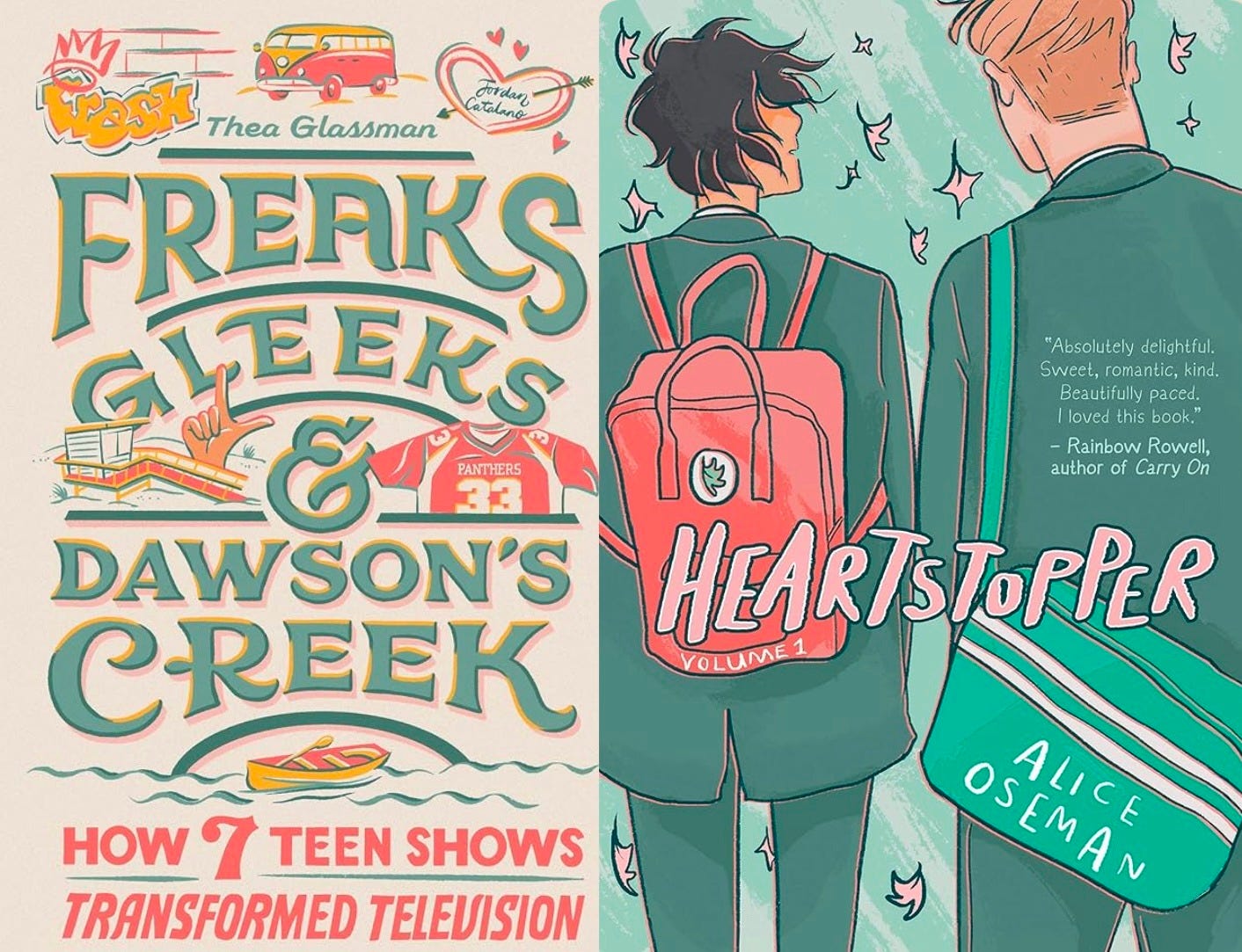 Pop culture pairing: "Freaks, Gleeks & Dawson's Creek" and "Heartstopper"