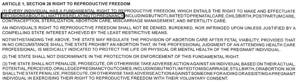 text of Right to Reproductive Freedom Act