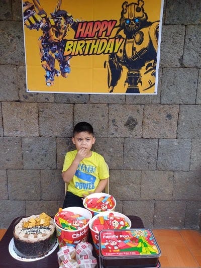 Jollibee for Miguel's 6th birthday