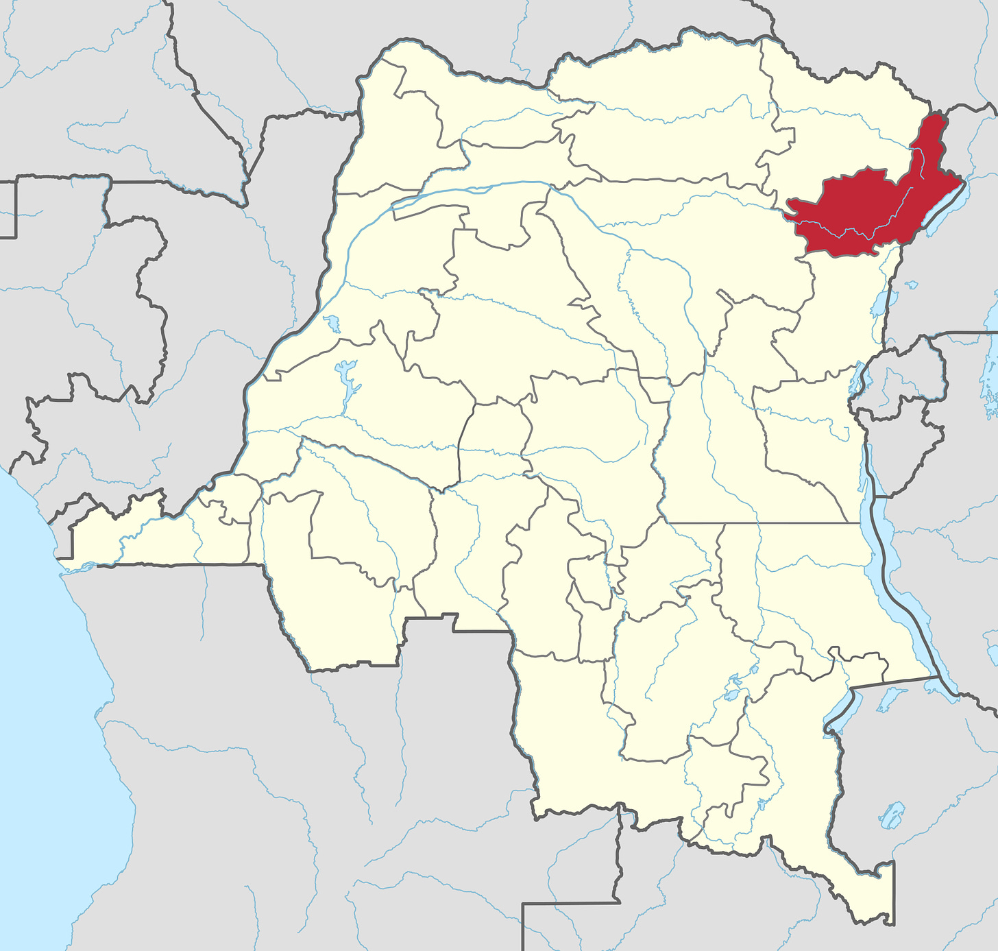 Location of Ituri Province