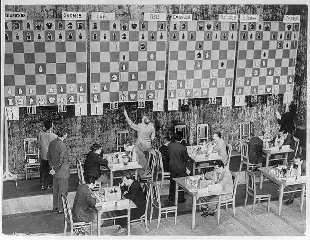 Photo:6th round,International Chess Tournament, Moscow,1960 | eBay