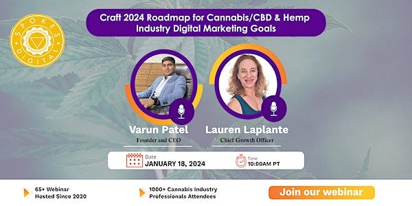 Craft 2024 Roadmap for Cannabis/CBD & Hemp industry Digital Marketing Goals