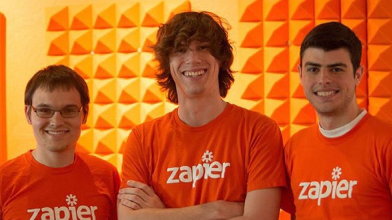 Photo of The Founders Of Zapier in the Early days at the Ycombinator Office.