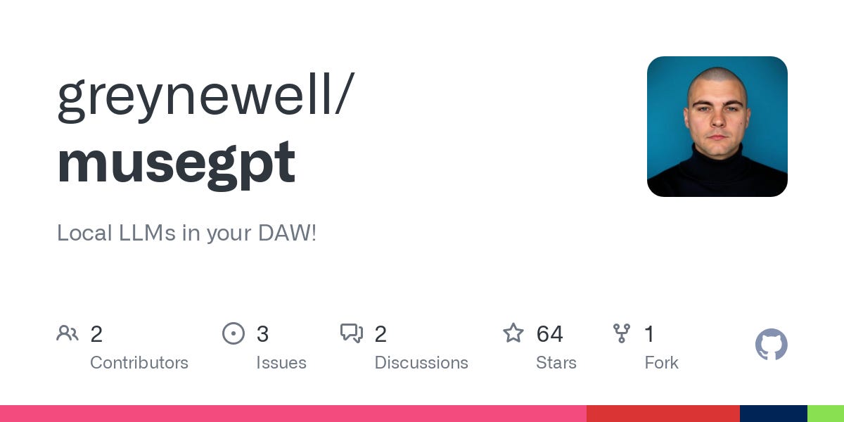 musegpt by Grey Newell on GitHub
