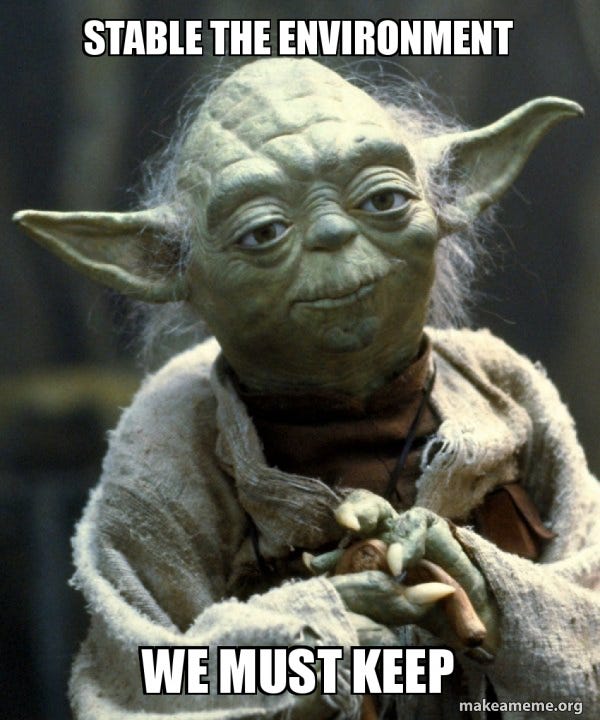 Stable the environment we must keep - Yoda Meme Generator