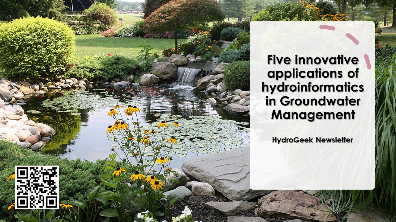 Five innovative applications of hydroinformatics in Groundwater Management