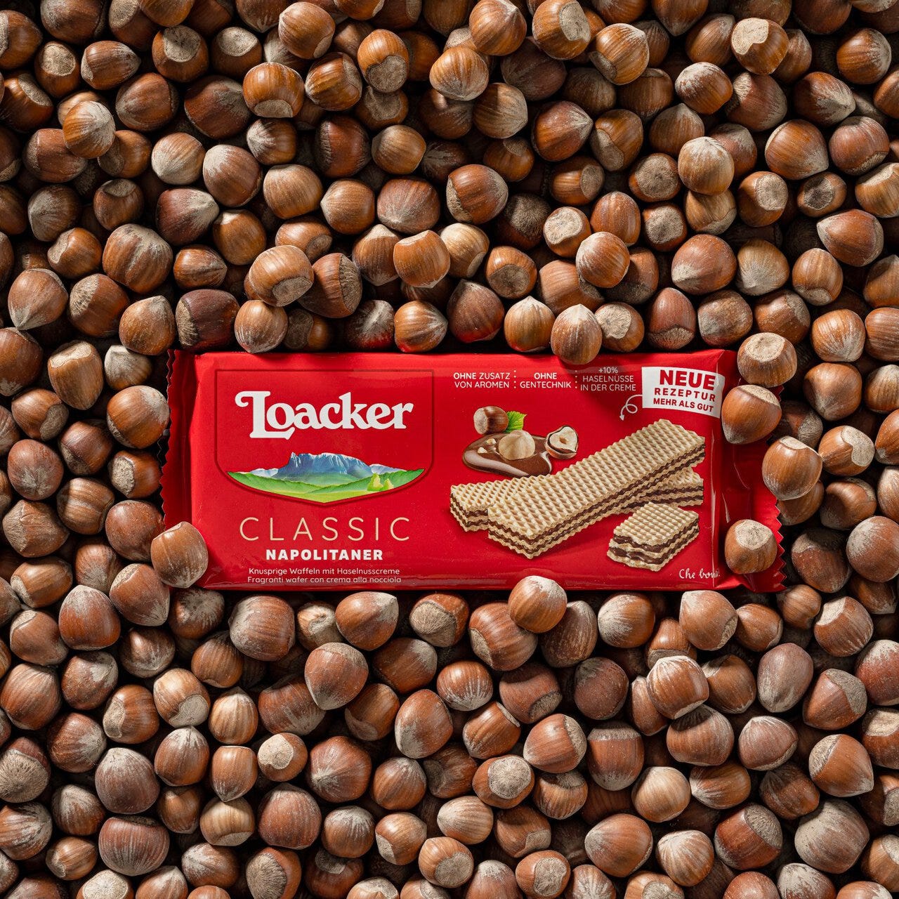 Loacker Napolitaner Hazelnut Cream Wafer 90g | Zoom