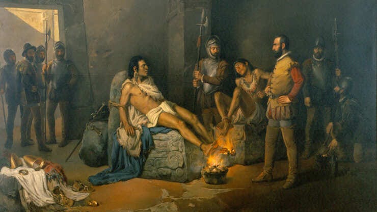 Leandro Izaguirre, The Torture of Cuauhtémoc (1893)