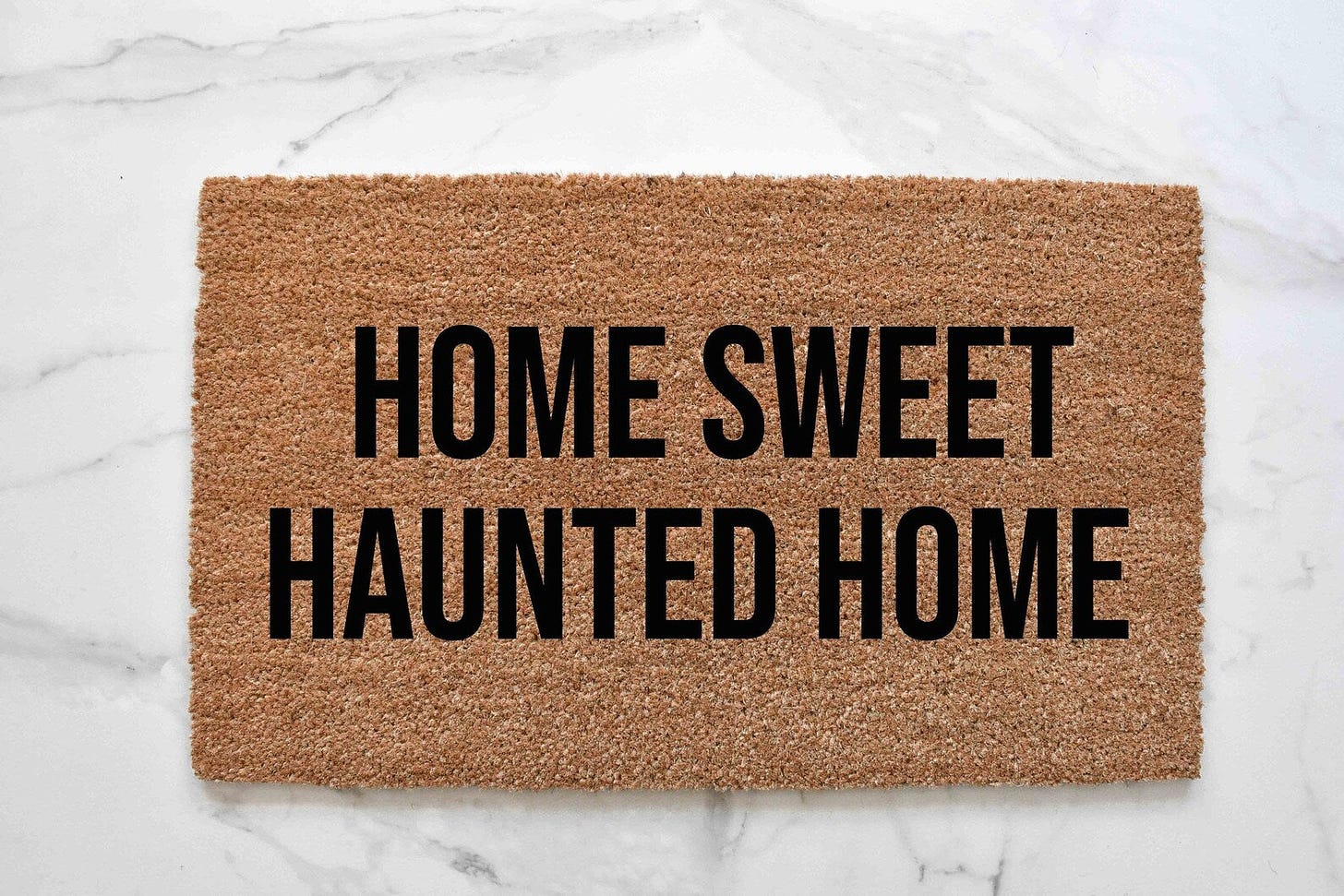 Home Sweet Haunted Home Doormat – blackandwheatco