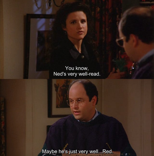 My favorite line from the show. Such a delicious pun : r/seinfeld