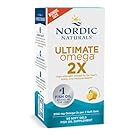 Nordic Naturals Ultimate Omega 2X, Lemon Flavor - 90 Soft Gels - 2150 mg Omega- High-Potency Omega-3 Fish Oil with EPA & DHA - Promotes Brain & Heart Health - Non-GMO - 45 Servings