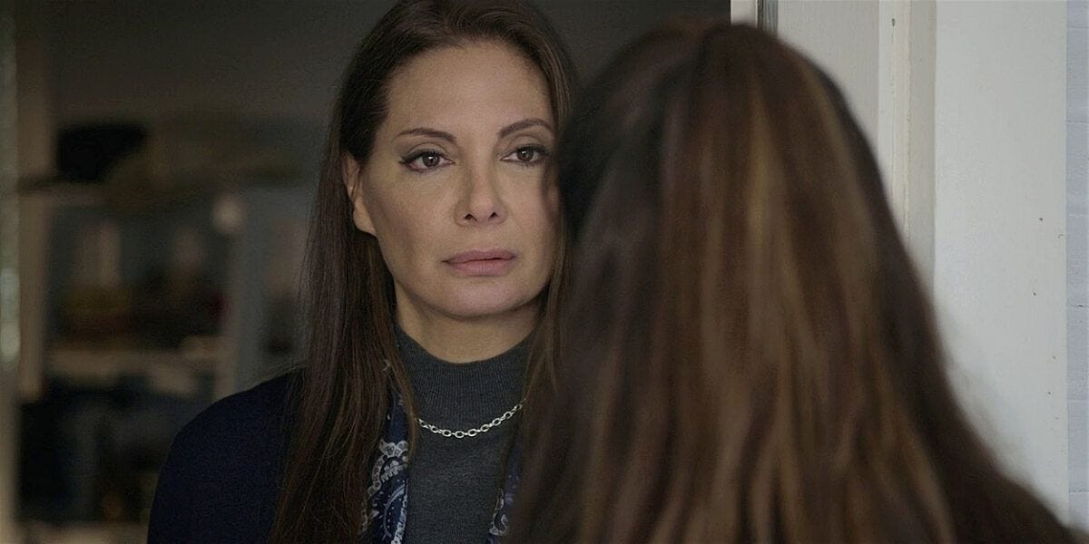 Walker Adriana tells Micki who her real mother is Tracks.