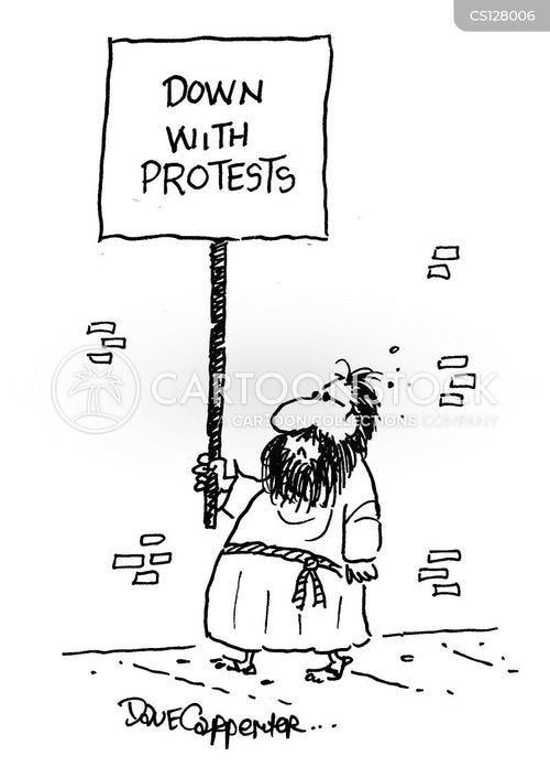 Street Protest Cartoons and Comics - funny pictures from CartoonStock