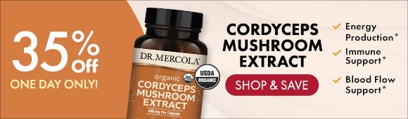 Get 35% Off on Organic Cordyceps Mushroom Extract