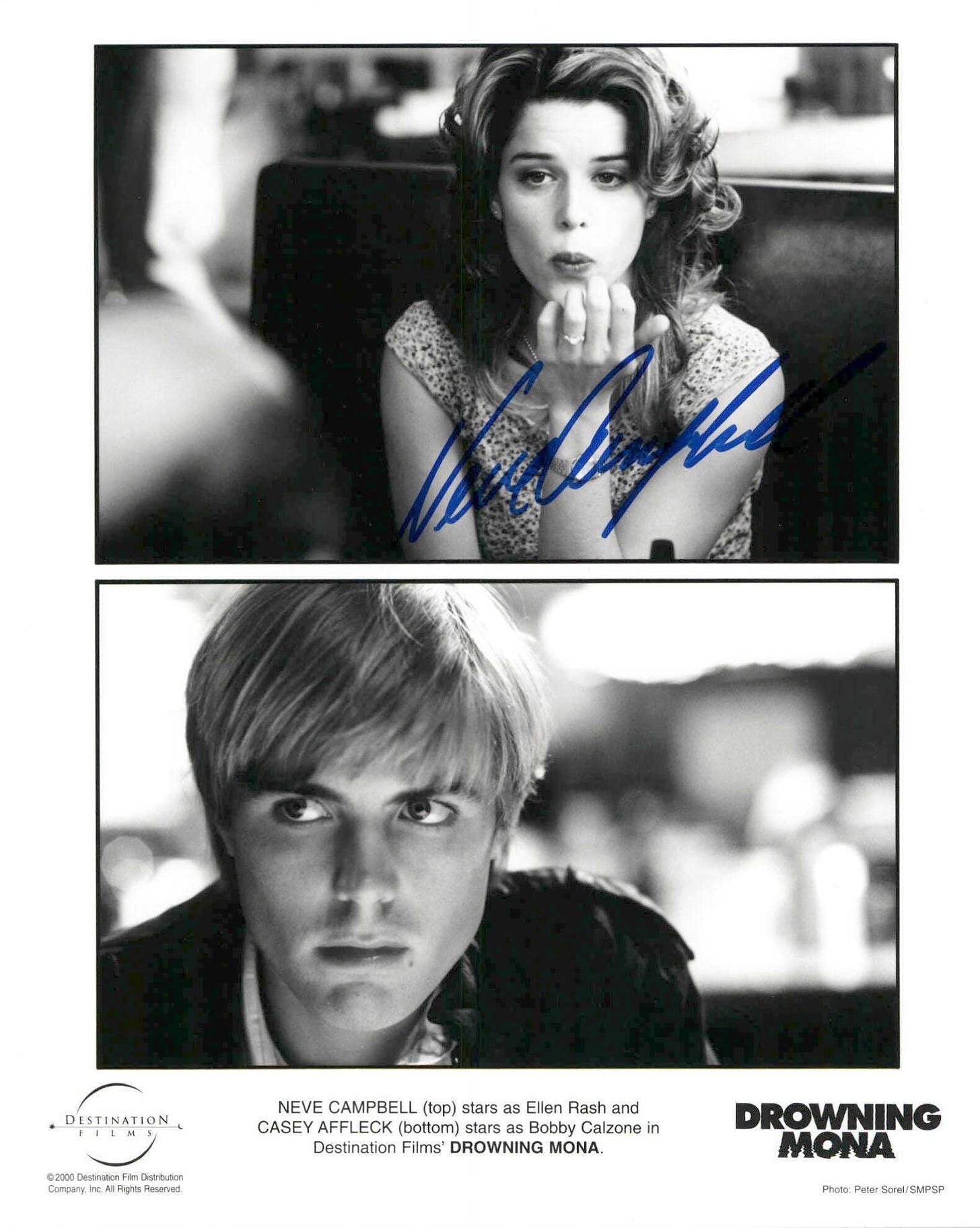 Neve Campbell Signed Autographed drowning Mona - Etsy