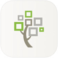 App badge for the FamilySearch Family Tree App, showing the FamilySearch logo.