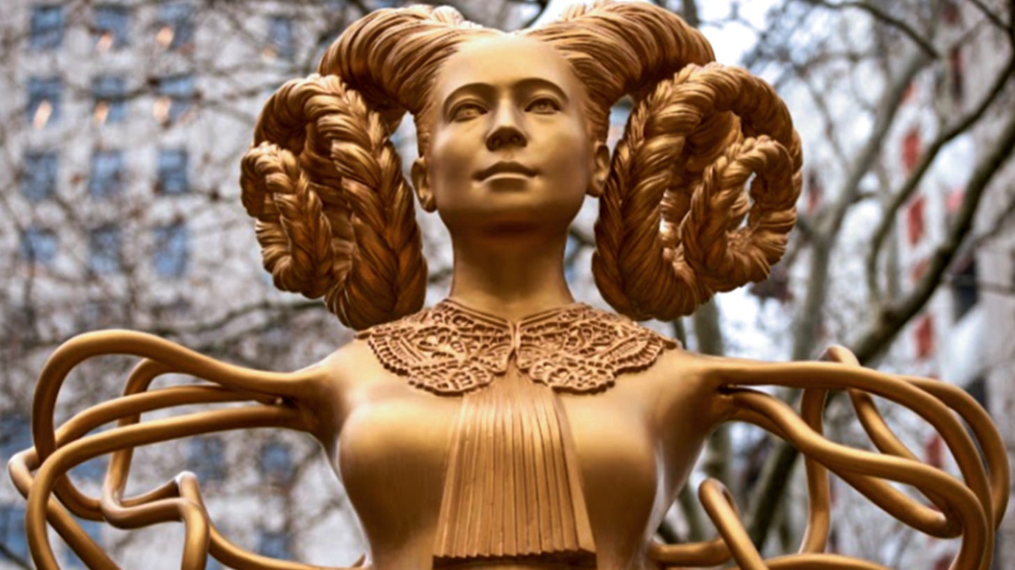 NY Elevates 'Horned' Statue Paying Homage to RBG and Abortion - Critics Say  It Looks 'Satanic' | CBN News