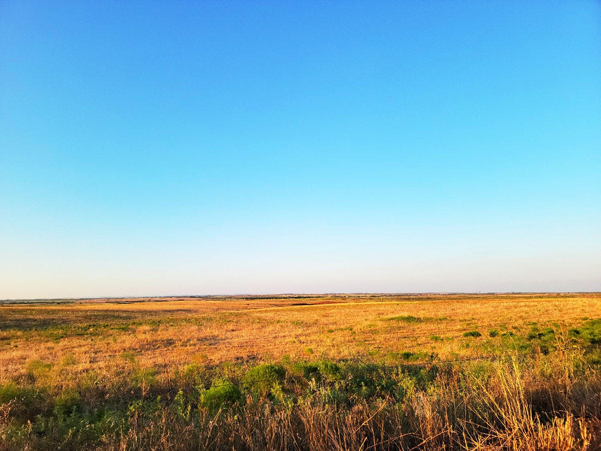 The open plains of Oklahoma.